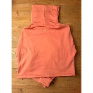 Dudley Stephens Fleece Pullover Turtleneck Pink Coral Women’s Size L